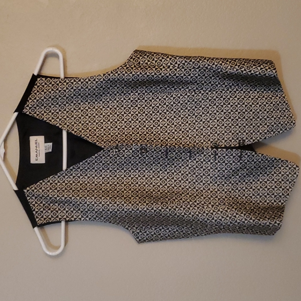 Emanuel Ungaro,tan and black checker vest
